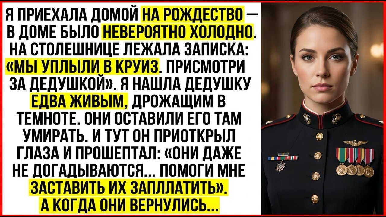 Я Приехала Домой На Рождество И Нашла Дедушку Умирающим В Одиночестве… А Родители Были В Круизе