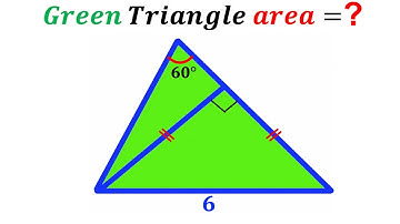 Can you find area of the Green shaded Triangle? | (Triangles) | #math #maths | #geometry