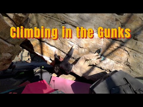 climbing in the gunks | Gunks Bouldering Vlog - YouTube