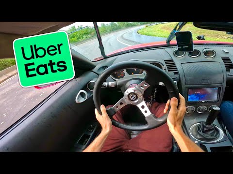 UBER EATS IN DRIFT CAR POV