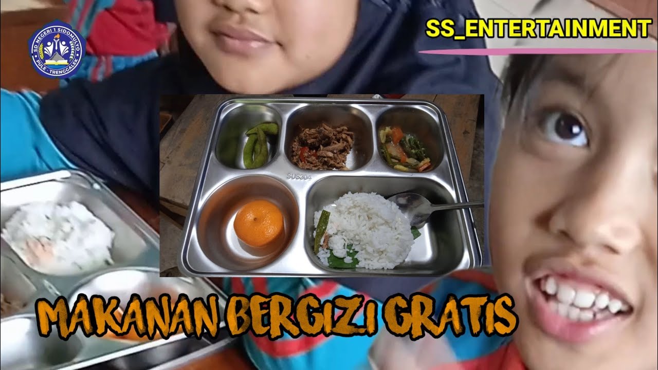 Makan bergizi gratis MBG #makanbergizigratis #sdn1sidomulyo 