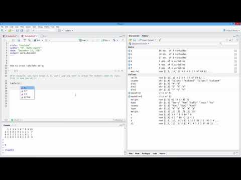 How to Cross Tabulate Data in R. [HD]