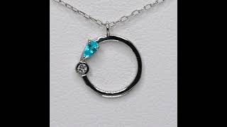 pt950 パライバトルマリン0.04 ダイヤモンド 0.620 ネックレス鑑付 pt950 パライバトルマリン0.04 ダイヤモンド 0.620 ネックレス鑑付