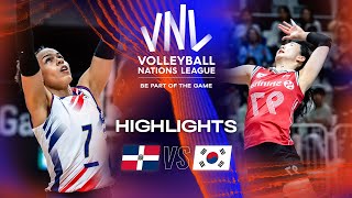 🇩🇴 DOM vs. 🇰🇷 KOR - Highlights Week 3 | Women's VNL 2023