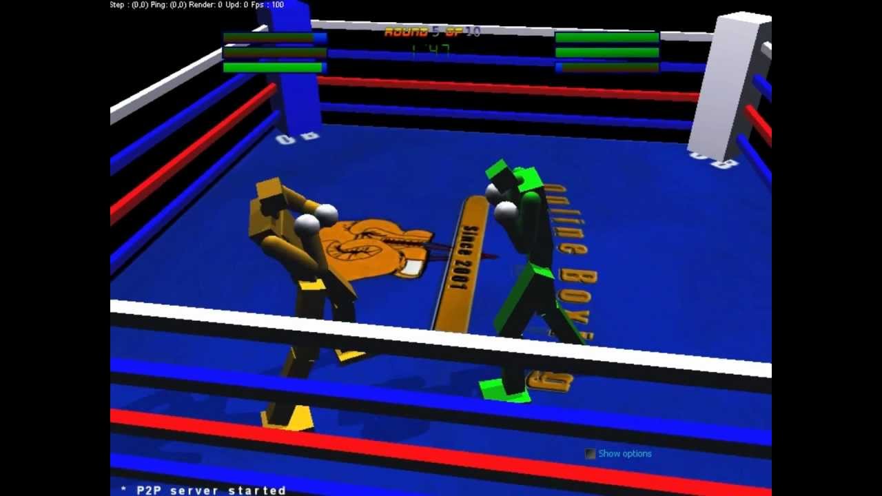 Physics ragdoll boxing game