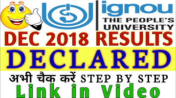 Dec 2018 Results Declared for all TEE IGNOU By TIPS GURU