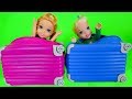 Elsa and Anna toddlers buy suitcases to go on holidays mp3
