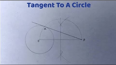 How to construct a tangent to a circle from a point outside it