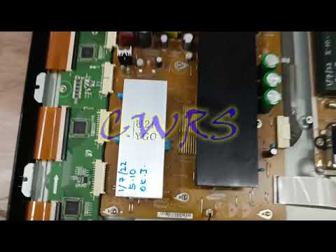 Samsung PS50C430A1 board testing video
