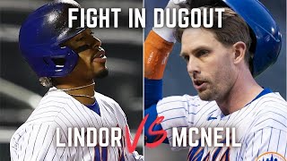 Francisco Lindor and Jeff McNeil fight? A rat...or raccoon?