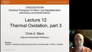 Famous Lecture 12 (CHE 323) Thermal Oxidation, part 3 Net Worth