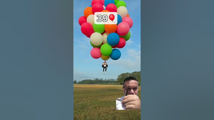 How many balloons can a person fly with 🎈🎈🎈 #balloon @MrBeast
