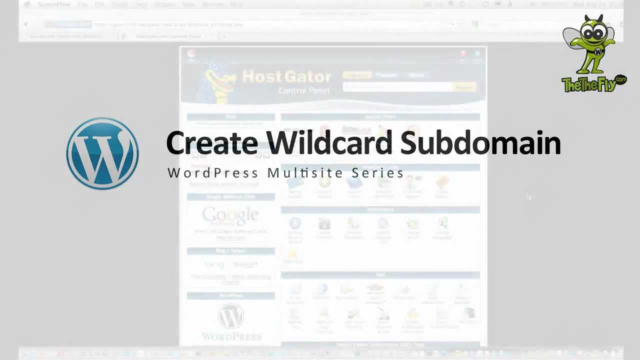 สร้าง subdomain wordpress  2022  Create a Wildcard Sub-domain for WordPress Multisite (WP MU)