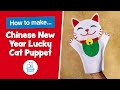 How To Make A Chinese New Year Lucky Cat Puppet | Baker Ross