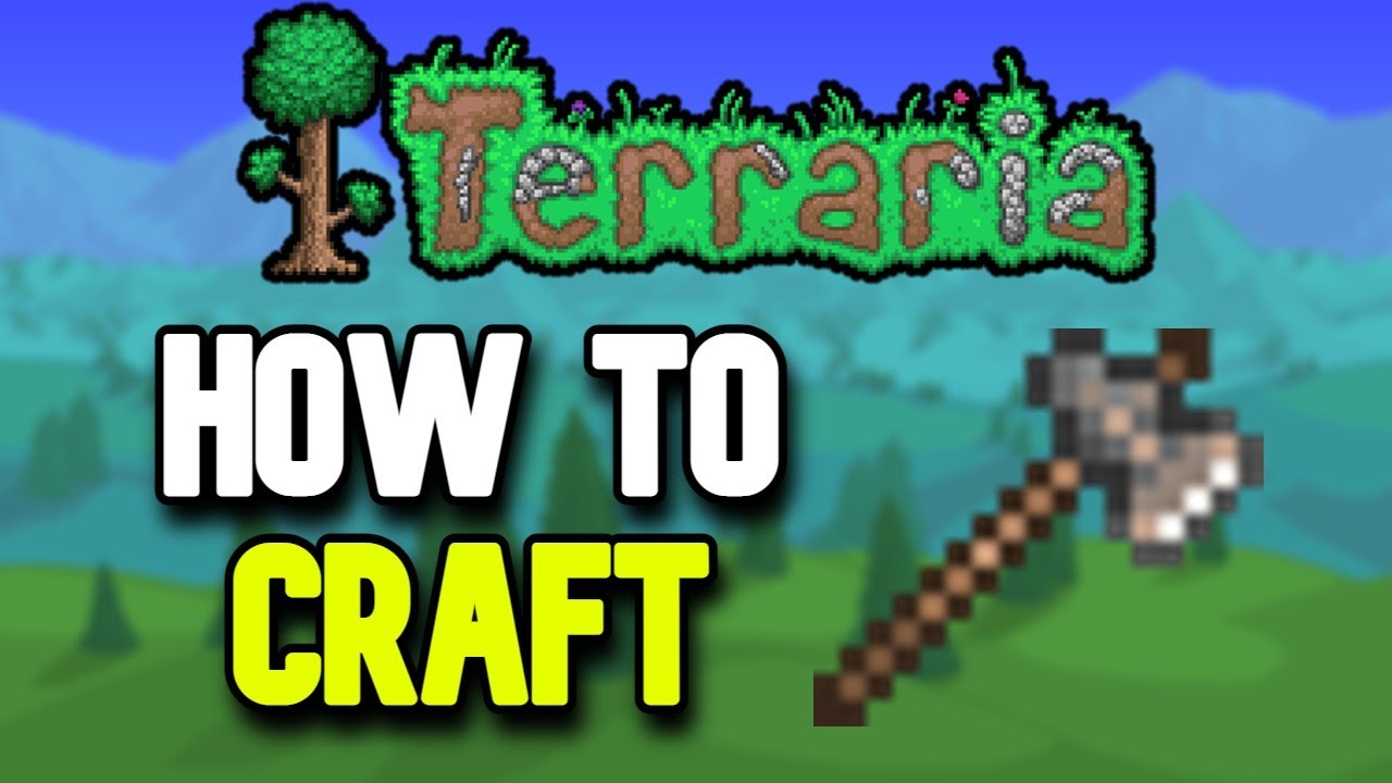 how-to-make-an-iron-axe-in-terraria-quick-tutorial-youtube