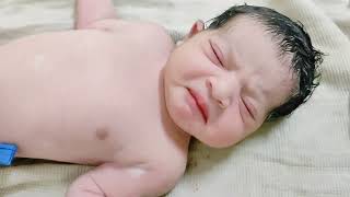 3 kg newborn baby boy # 38 weeks gestation # Normal delivery @BabyWorld22