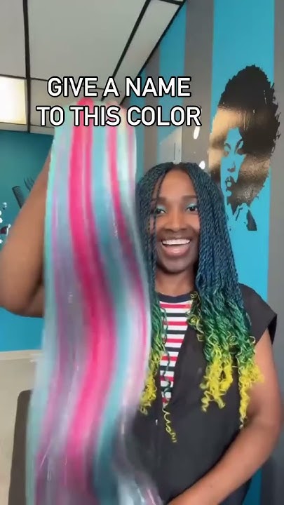  Hair braid color blend - YouTube