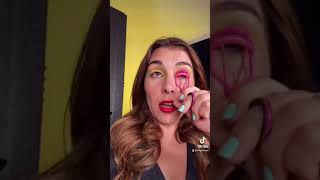 Curling your lashes is so dangerous | makeup #shorts