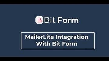 MailerLite Integration With WordPress Form - Bit Form