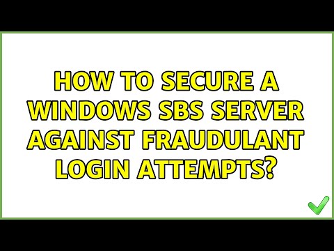 How to secure a Windows SBS Server against fraudulant login attempts?