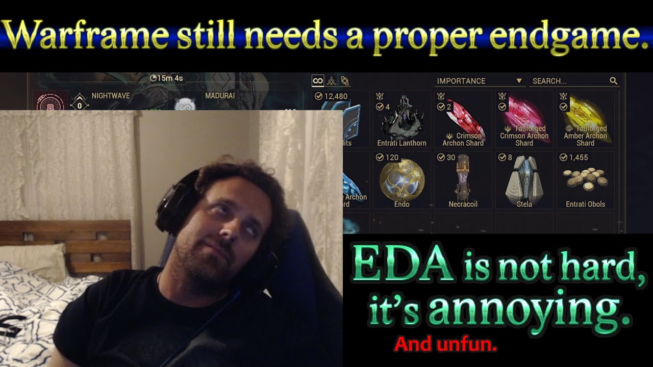 Warframe still needs a proper endgame. (Solo EDA Uncut Video)