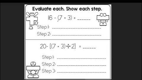 Math Grade 5 5.OA.1 Parentheses, Brackets, and Braces
