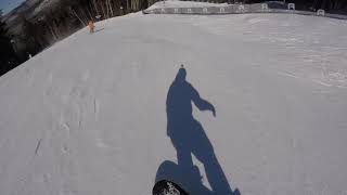 Attitash 2 19 21 Abenaki lift with Bob