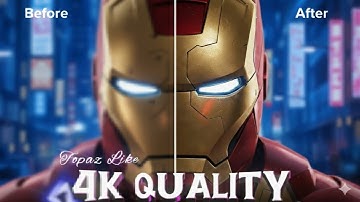 How To Increase Video 4k Quality Like Topaz in Mobile (Free Tutorial)| Enhance Video Quality (Free) 