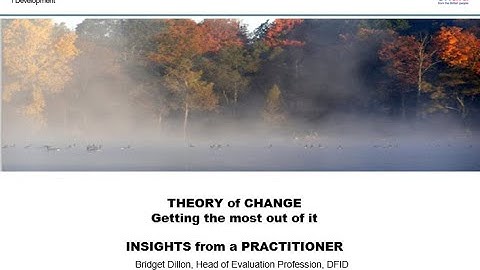 CECAN Webinar: Theory of Change – Getting the most out of it - Insights from a Practitioner