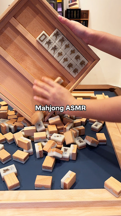 It's the sound of new year coming for us #mahjong #craftingluxury #asmr