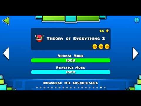 "Geometry dash" level 18 - Theory of Everything 2 (100%)