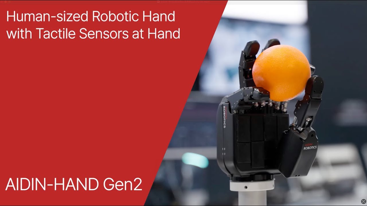 (KO+EN Sub) AIDIN-Hand Gen 2 ⎸ Robotic Hand with Tactile Sensors