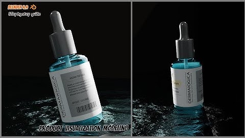 Product visualization modeling in Blender | product animation | Serum bottle | Blender 4.4 | part 2