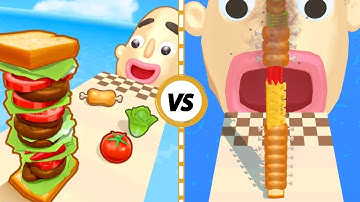 Sandwich Runner 🍔 All Levels Game Mobile Walkthrough Pro Update iOS, Android