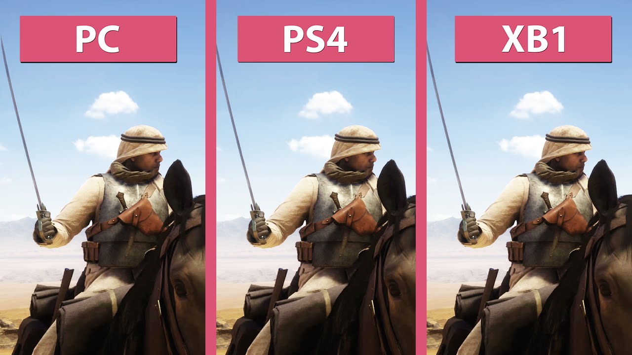 gået vanvittigt På forhånd Vice Battlefield 1 – PC vs. PS4 vs. Xbox One Open Beta Sinai Desert Map Graphics  Comparison - YouTube