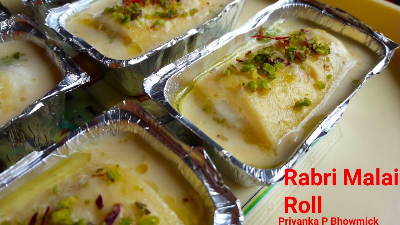 Rabri Malai #Roll/Indian #sweet recipes/Bengali sweets recipe/#Indian ...