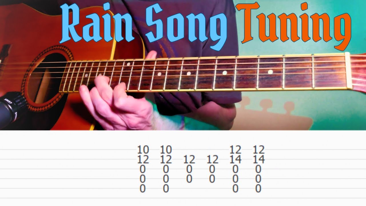 Zeppelin's Rain Song Tuning - Minor Scale Acoustic Riffs (with tabs ...