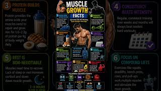 Muscle Growth Facts 💪 | Build Muscle the Right Way 🔥 #shorts #didyouknow #facts #musclegrowth