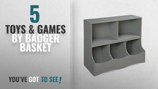 Top 10 Badger Basket Toys & Games [2018]: Badger Basket Multi-Bin Storage Cubby, Gray