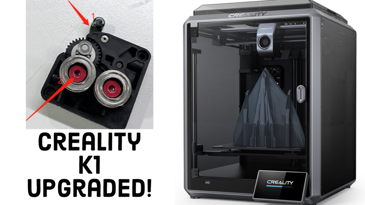 Creality Upgrades K1 3D Printer to FIX problems, and improve