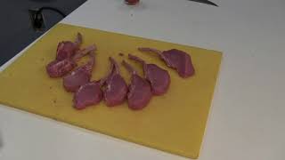 Grilled Wild Boar Rib Chops