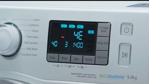 Samsung washing machine 4E error code, what it means and how to solve it.
