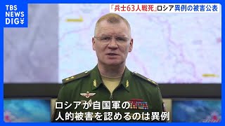 東部ロシア支配地域にウクライナ砲撃　ロシア側「兵士60人余り死亡」ウクライナ「数百人」｜TBS NEWS DIG