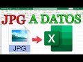 Como pasar imagen a datos en excel fcil y rpido