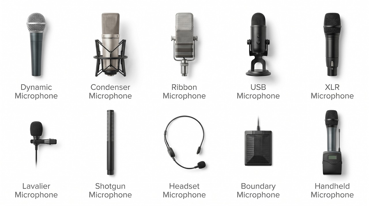 Microphone Types Explained Every Microphone Type Explained in 4 Minutes - YouTube
