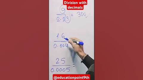 Division with decimals #maths #mathstricks #shorts #shortvideo