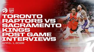Toronto Raptors Full Media Availabilities | Post Game at Sacramento Kings | April 01, 2026