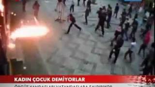 Les Terroristes Du Pkk Sen Prennent À Des Civils À Istanbul