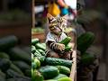 sedihnya kucing miskin ini berjualan timun demi biaya sekolah anak yang menunggak