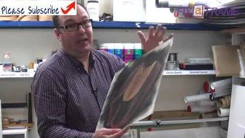 How to Hinge Floating Artwork | Mat board Hinging Framing Techniques
